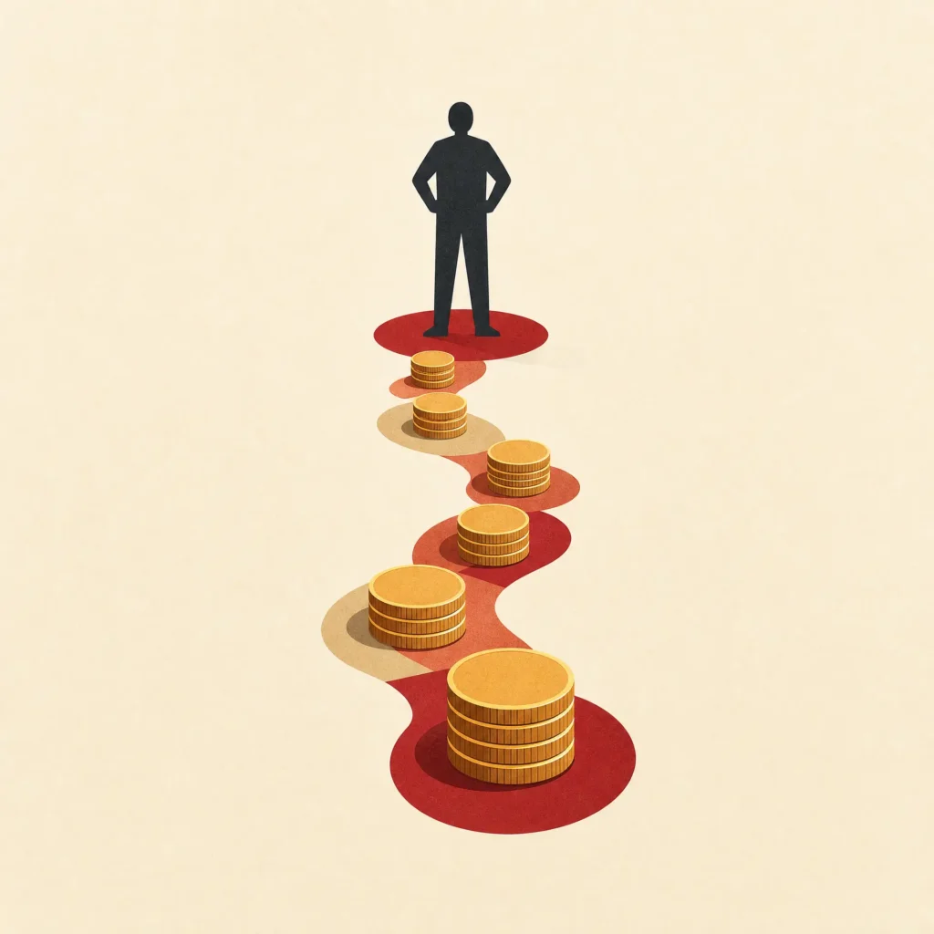 Digital marketing agency growth strategy with increasing revenue and business success path